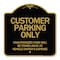 Signmission Customer Parking Unauthorized Cars Will Be Towed Away at Owners Expense, A-DES-BG-1818-24201 A-DES-BG-1818-24201 - alternate 1